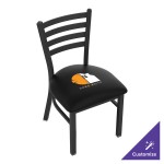 Holland Bar Stool L00418CUSTOM Customizable Logo Chair with Ladder Back and Padded Seat