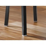 Lancaster Table & Seating Boomerang Black Finish Chair with Red Vinyl Seat and Driftwood Back - Unassembled Lancaster Table & Seating Boomerang Black Finish Chair with Red Vinyl Seat and Driftwood Back - Unassembled