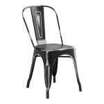 Lancaster Table & Seating Alloy Distressed Onyx Black Outdoor Cafe Chair Lancaster Table & Seating Alloy Distressed Onyx Black Outdoor Cafe Chair