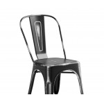 Lancaster Table & Seating Alloy Distressed Onyx Black Outdoor Cafe Chair Lancaster Table & Seating Alloy Distressed Onyx Black Outdoor Cafe Chair