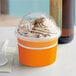 Choice 12 oz. Orange Paper Frozen Yogurt / Food Cup with Dome Lid - 50/Case Choice 12 oz. Orange Paper Frozen Yogurt / Food Cup with Dome Lid - 50/Case