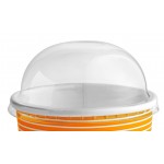Choice 12 oz. Orange Paper Frozen Yogurt / Food Cup with Dome Lid - 50/Case Choice 12 oz. Orange Paper Frozen Yogurt / Food Cup with Dome Lid - 50/Case