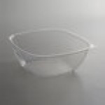 Fineline 15160L-CL Super Bowl Plus 160 oz. Clear Square PET Plastic Bowl - 50/Case Fineline 15160L-CL Super Bowl Plus 160 oz. Clear Square PET Plastic Bowl - 50/Case