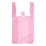 Choice 1/10 XS Size Black Unprinted Embossed Medium-Duty Plastic T-Shirt Bag - 1,500/Case Choice 1/10 XS Size Black Unprinted Embossed Medium-Duty Plastic T-Shirt Bag - 1,500/Case
