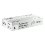 Noble Nitrile All Purpose Powder-Free 3 Mil Thick Textured Gloves - Large - 100/Box Noble Nitrile All Purpose Powder-Free 3 Mil Thick Textured Gloves - Large - 100/Box