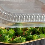 Choice Heavy Duty Smoothwall Black and Gold Mini Oblong Foil Take-Out Pan with Dome Lid 16 oz. - 25/Pack Choice Heavy Duty Smoothwall Black and Gold Mini Oblong Foil Take-Out Pan with Dome Lid 16 oz. - 25/Pack