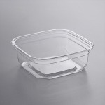 Fabri-Kal SQ8 TruWare 8 oz. Square Recycled PET Deli Container - 600/Case Fabri-Kal SQ8 TruWare 8 oz. Square Recycled PET Deli Container - 600/Case