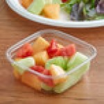 Fabri-Kal SQ8 TruWare 8 oz. Square Recycled PET Deli Container - 600/Case Fabri-Kal SQ8 TruWare 8 oz. Square Recycled PET Deli Container - 600/Case