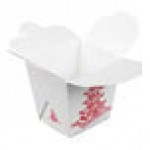 Fold-Pak 08MWPAGODM 8 oz. Pagoda Chinese / Asian Microwavable Paper Take-Out Container - 450/Case