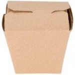 Fold-Pak 08MWPAGODM 8 oz. Pagoda Chinese / Asian Microwavable Paper Take-Out Container - 450/Case