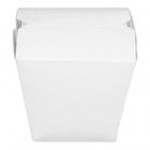 Fold-Pak 08MWPAGODM 8 oz. Pagoda Chinese / Asian Microwavable Paper Take-Out Container - 450/Case