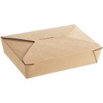 Choice Kraft Microwavable Folded Paper #2 Take-Out Customizable Container 7 3/4