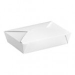 Choice Kraft Microwavable Folded Paper #2 Take-Out Customizable Container 7 3/4