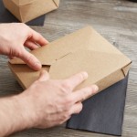 Choice Kraft Microwavable Folded Paper #2 Take-Out Customizable Container 7 3/4