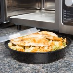 Pactiv Newspring NC-948-B 48 oz. Black VERSAtainer Round Microwavable Container with Lid - 150/Case
