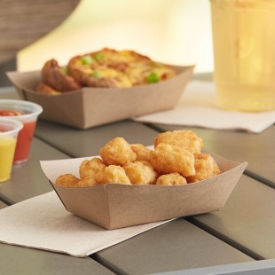 Southern Champion #100 1 lb. Grease-Resistant Kraft Paper Food Tray - 1,000/Case