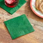 Choice Green 2-Ply Beverage / Cocktail Napkin - 250/Pack