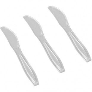 Fineline Flairware Heavy Weight Clear Knife - 1,000/Case Fineline Flairware Heavy Weight Clear Knife - 1,000/Case