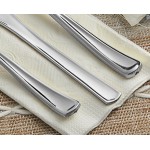 Visions Classic Individually Wrapped Extra Heavy Weight Silver Polystyrene Plastic Cutlery Set with Napkin and Salt and Pepper Packets - 100/Case