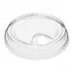Choice 9, 12, 16, 20, and 24 oz. Clear Sip-Through Lid with Extra-Wide Opening - 1,000/Case