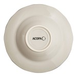 Acopa Condesa 11 oz. Warm Gray Scalloped Wide Rim Porcelain Bowl - Sample Acopa Condesa 11 oz. Warm Gray Scalloped Wide Rim Porcelain Bowl - Sample