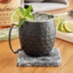 Acopa Alchemy 16 oz. Hammered Black Moscow Mule Mug - Sample Acopa Alchemy 16 oz. Hammered Black Moscow Mule Mug - Sample