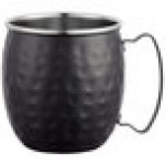 Acopa Alchemy 16 oz. Hammered Black Moscow Mule Mug - Sample Acopa Alchemy 16 oz. Hammered Black Moscow Mule Mug - Sample