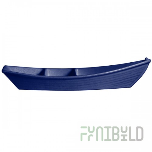 G.E.T. Enterprises BT320PC Bugambilia 3.6 Qt. Classic Textured Finish Pacific Blue Resin-Coated Aluminum Deep Boat with Dividers