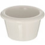 Carlisle S275-842 1.5 oz. Bone White Smooth Melamine Ramekin - 12/Case