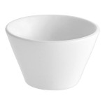Acopa 4 oz. Bright White Porcelain Tapered Sauce Cup - 12/Pack