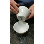 Acopa 4 oz. Bright White Porcelain Tapered Sauce Cup - 12/Pack