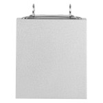Menu Solutions MT2R-TOPA Alumitique Aluminum Menu Tent with Top Rings - Brushed Finish - 6 Menu Solutions MT2R-TOPA Alumitique Aluminum Menu Tent with Top Rings - Brushed Finish - 6