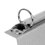 Menu Solutions MT2R-TOPA Alumitique Aluminum Menu Tent with Top Rings - Brushed Finish - 6 Menu Solutions MT2R-TOPA Alumitique Aluminum Menu Tent with Top Rings - Brushed Finish - 6