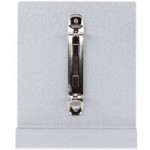 Menu Solutions MT2R-TOPA Alumitique Aluminum Menu Tent with Top Rings - Brushed Finish - 6 Menu Solutions MT2R-TOPA Alumitique Aluminum Menu Tent with Top Rings - Brushed Finish - 6