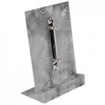Menu Solutions MT2R-TOPA Alumitique Aluminum Menu Tent with Top Rings - Brushed Finish - 6 Menu Solutions MT2R-TOPA Alumitique Aluminum Menu Tent with Top Rings - Brushed Finish - 6