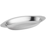 Vollrath 47425 15 oz. Mirror-Finished Stainless Steel Oval Au Gratin Dish Vollrath 47425 15 oz. Mirror-Finished Stainless Steel Oval Au Gratin Dish