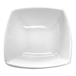 CAC PNS-B8 Princesquare 32 oz. Bright White Square Porcelain Bowl - 24/Case