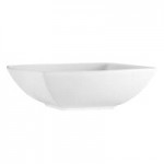 CAC PNS-B8 Princesquare 32 oz. Bright White Square Porcelain Bowl - 24/Case