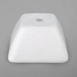 G.E.T. Enterprises BSD22WW Bugambilia 1.2 Qt. Classic Textured Finish White Resin-Coated Aluminum Square China Bowl G.E.T. Enterprises BSD22WW Bugambilia 1.2 Qt. Classic Textured Finish White Resin-Coated Aluminum Square China Bowl