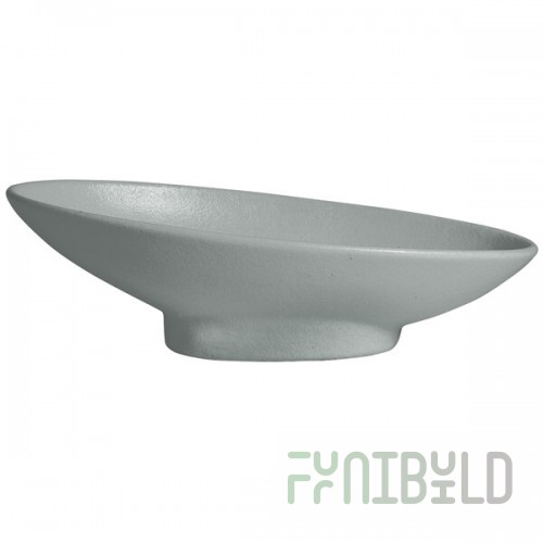 G.E.T. Enterprises BO204-MOD-ST Bugambilia 1.4 Qt. Smooth MOD Finish Steel Resin-Coated Aluminum Deep Large Oval Sphere
