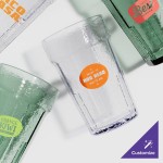 Cambro LT14152 Laguna 14 oz. Clear Customizable SAN Plastic Tumbler - 36/Case