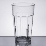 Cambro LT14152 Laguna 14 oz. Clear Customizable SAN Plastic Tumbler - 36/Case