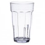 Cambro LT14152 Laguna 14 oz. Clear Customizable SAN Plastic Tumbler - 36/Case