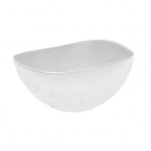 Elite Global Solutions M10OVNW Organic Bowls White Almost Oval 3 Qt. Bowl Elite Global Solutions M10OVNW Organic Bowls White Almost Oval 3 Qt. Bowl
