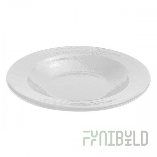 Elite Global Solutions D878RR Pebble Creek White 12 oz. Pasta / Soup Bowl - 6/Case