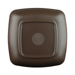 Elite Global Solutions B267065-WS/CH Infinity 1 Qt. Square Chocolate / White Speckle Melamine Bowl - 6/Case