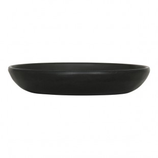 Cal-Mil Carmel 12 oz. Matte Black Coupe Melamine Pasta Bowl - 6/Case