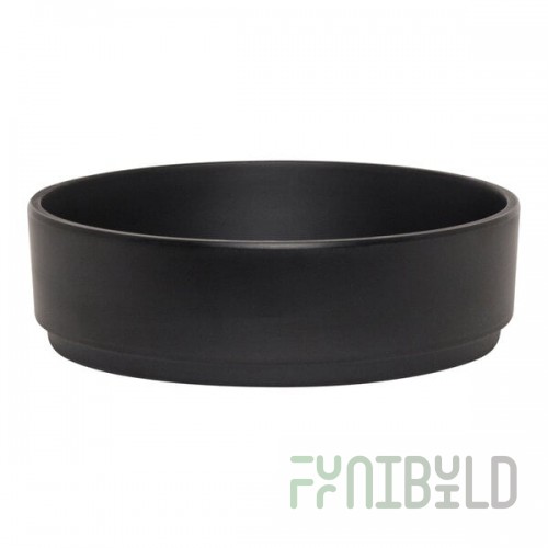 Creations Cali from Steelite International 20 oz. Black Melamine Stack Bowl - 6/Case