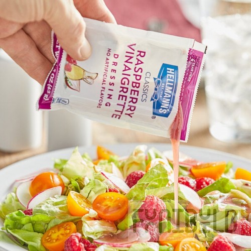 Hellmann's 1.5 oz. Raspberry Vinaigrette Dressing Packet - 102/Case