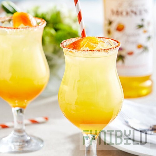 Monin Premium Passion Fruit Flavoring / Fruit Syrup 1 Liter - 4/Case